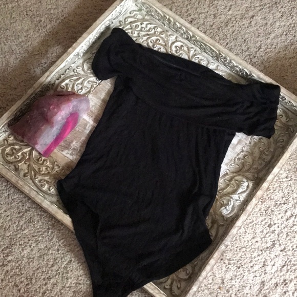 Forever 21 Tops - Black off the shoulder bodysuit